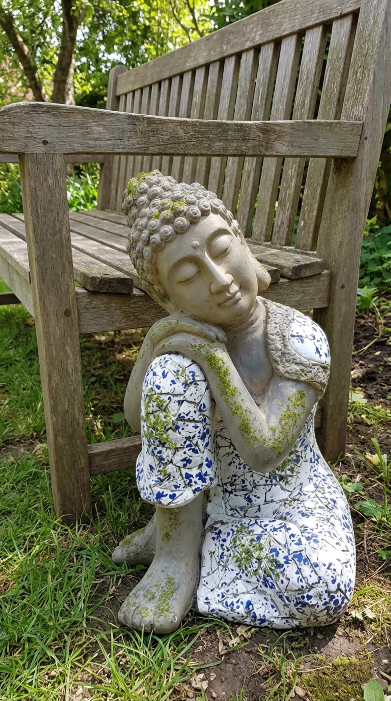 The Still Figure - Resting Buddha Garden Statue Outdoor Ornament