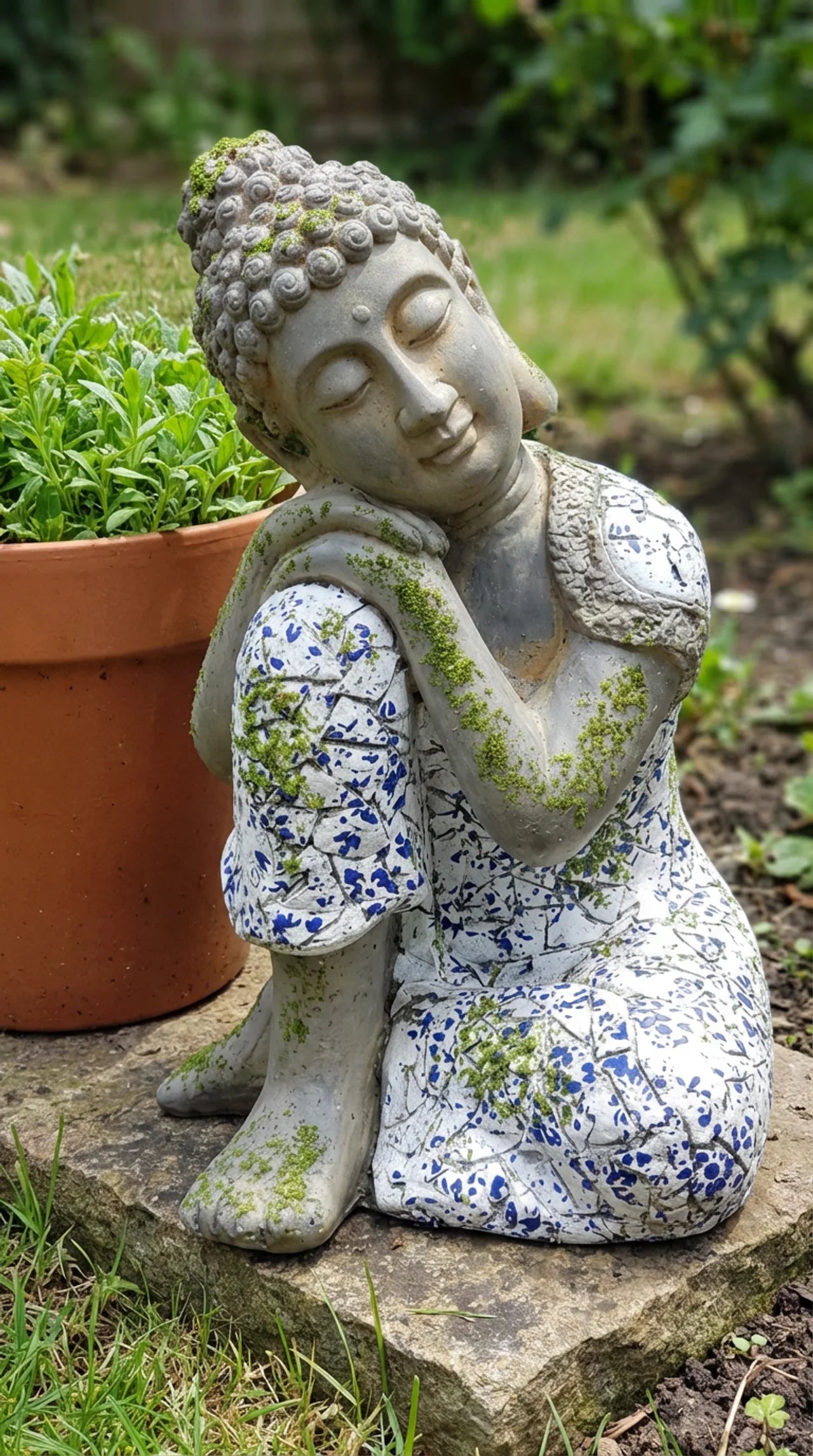 The Still Figure - Resting Buddha Garden Statue Outdoor Ornament